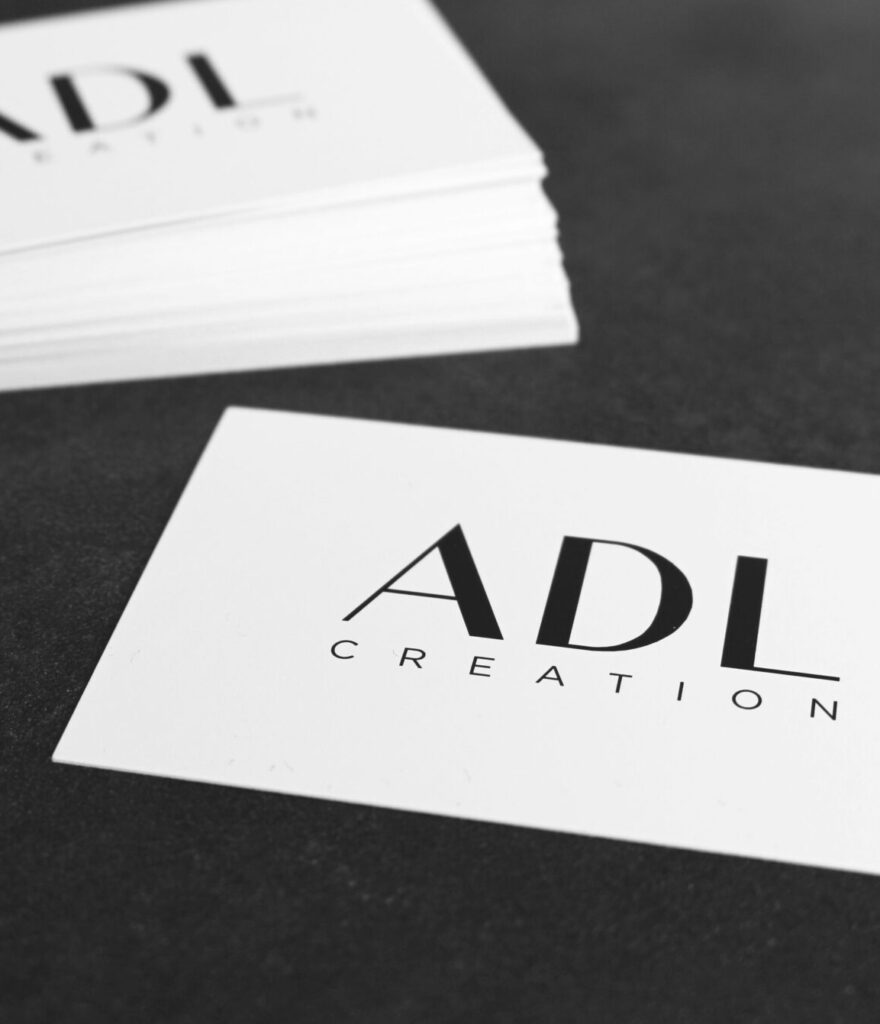 Cartes de visite adl creation, marque d'upcycling